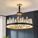 500*350mm Interior Pendant Chandelier Lights 6500K To 6500K Hanging Crystal