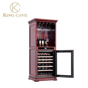 China Electrical Wine Chiller Freestanding Single Zone Display Kitchen Wine Cooler For Village factory