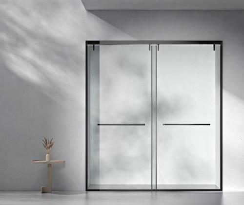 Stainless Steel, Bathroom Shower Room,Double Sliding Door, Slider Door,Matt