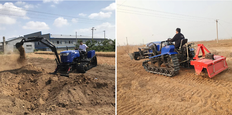 80 HP Bulldozer Cultivator Tractor Agricultural Machinery Multifunctional