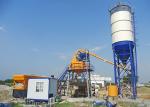 Portable Ready Mix Concrete Batch Plant , Precast Stationary Dry Mix Concrete