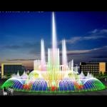 Stainless Steel 304 Interactive Dry Floor Fountains Music