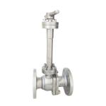 Carbon Steel DN100 Cryogenic Flanged Ball Valve For Liquid Oxygen / Hydrogen