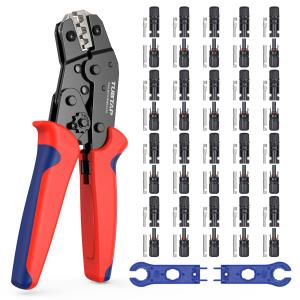 China Ergonomic PV Solar Crimping Tool Kit Multicolor Anti Abrasion factory