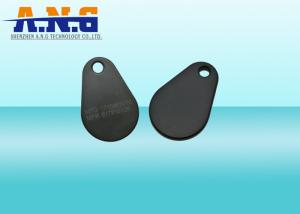 China ISO14443A Pear Glassfiber Rfid Key Tag For Identification,Silk Screen Printing factory