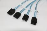 1 Meter Length Mini SAS SFF-8087 36 Pin to 4 x 7 Pin SATA Cable with Side Band