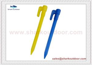 China Hot selling lightweight plastic tent peg for camping tent shelters 6 in. factory