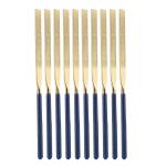 Customized Diamond Coted Needle File 10PCS Half Round Shaped Plastic Coated Grip
