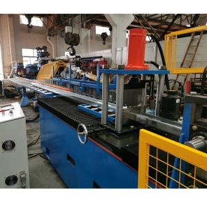 China Multiple Sizes C Purlin Roll Forming Machine Metal C Section Making Machine with Servo Following Cutting on sale