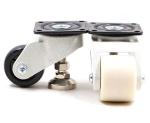 Cold Rolled Carbon Steel Nylon Universal Caster Wheels 76mm 1763lbs