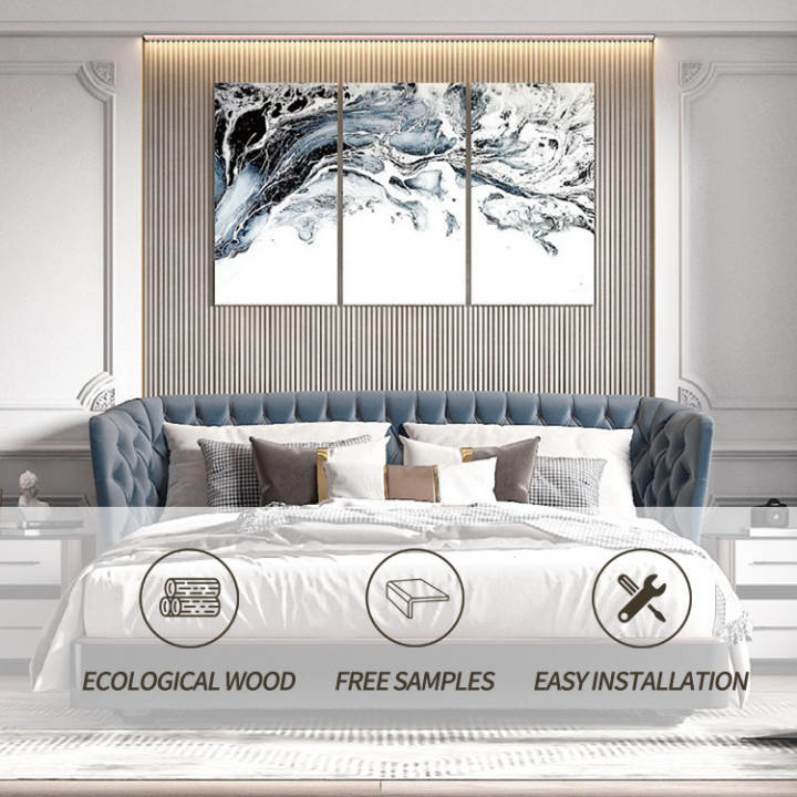 Film Laminated Tv Background Wall Panel