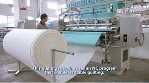 China Two Needle Bar Lock Stitch Industrial Quilting Machines, Shuttle Type Quilting Machine factory