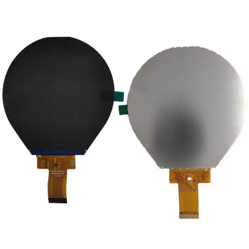 3.4 inch round TFT display close-up