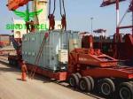 60T Modular Semi Trailer Low Loader Three Axles Hydraulic Suspension
