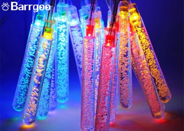 Fairy Solar Powered Outdoor Icicle Christmas Lights , Solar Powered String