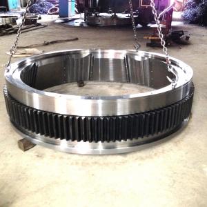 China Large Diameter 16000mm Mill Girth Gear For Rotary Kilns And Grinding Mills factory