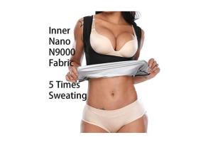 China N8000 Silver Nano Waterproof Waist Trainer Workout Belt For Exercise factory