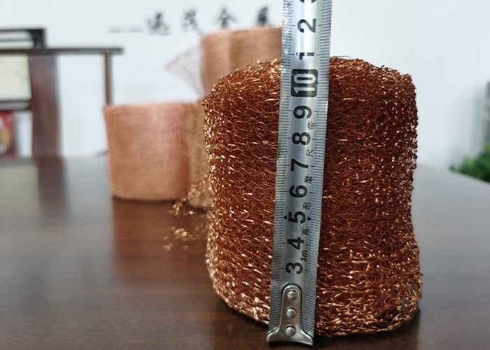 Metal Crimped Copper Wire Netting 4 Strands Knitting For Distillation Internal Packing