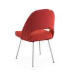 Saarinen Side Fiberglass Dining Chair Relex Fabric Stainless Steel Legs