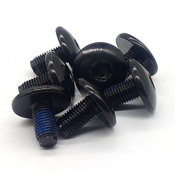 China Pre Applied Adhesive Bolt Black Nylon Patch Screw Micro Machining factory