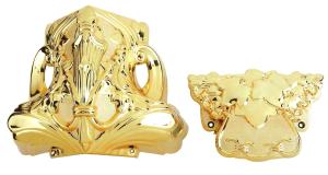 China OEM / ODM Coffin Corner 24K Gold Color ABS / PP Material SGS Approved factory