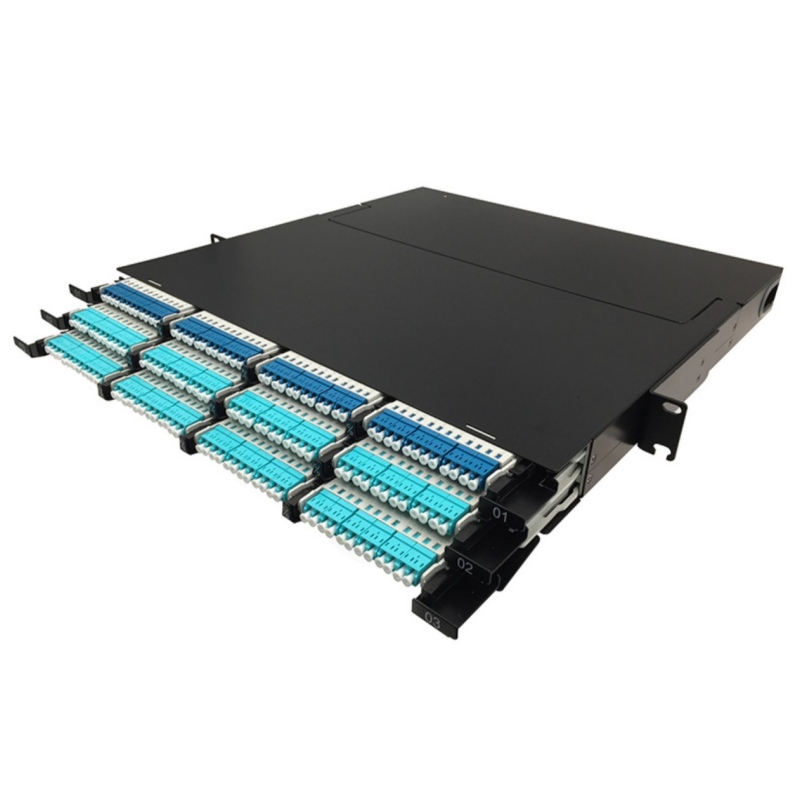 FTTH FTTX 12/24 Fiber Mtp/Mpo Cassettes 8 Port Patch Panel for SM/OM3/OM4 Fiber Networks