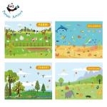 Panda Juniors PJ013 Kids Vinyl Stickers Printing Coloring Book Recycled Custom