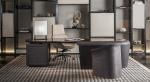 Lacquer Hardwood Office Desk 2.2x0.76m With Storage Solid Wood