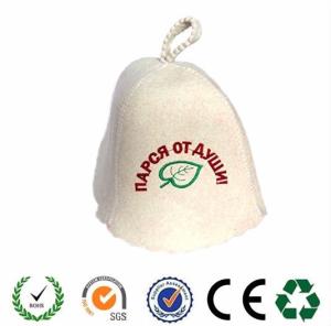 China Eco-Friendly Feature 100% sheep wool felt russian banya sauna hat factory