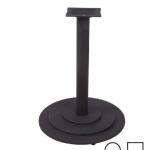 Round Cast Iron Restaurant Table Bases Heavy Duty With Dia 30" Base Size