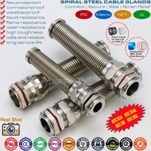 China Waterproof Brass IP68 Cable Glands (Cable Joint Connectors) with Bending Protection on sale