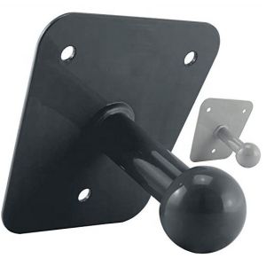 China Matte Black Powder Coated Carbon Steel Bike Rack Wall Mount Bracket Ball Head Black on sale