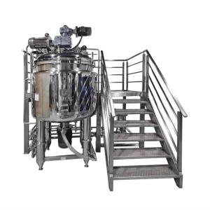 China Vacuum Making Mixer Machine Emulsifying Homogenizer Tank SUS304/316 Large mixing and emulsifying machinery factory