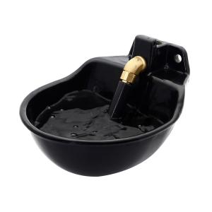 China Brass Valve 2.5l Enamelled Cattle Water Bowls Easy Cleaning factory