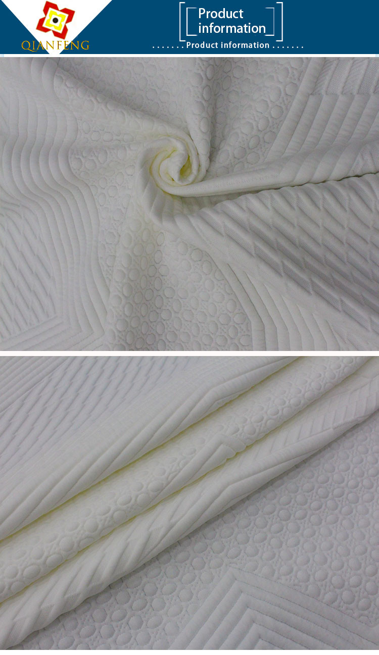 Polyester Knitted Jacquard Mattress Fabric Anti Bacteria Odor Proof
