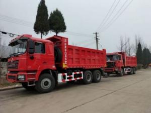China SHACMAN 10 Wheels Heavy Duty Dump Truck F3000 6x4 375Hp EuroV Orange Tipper factory