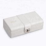 Packaging Fabric Leather Jewelry Box Set Custom Logo / Size Durable For Storage