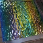 304 Water Ripple Stainless Steel Texture PVD Iridescent Metal Sheet For Art