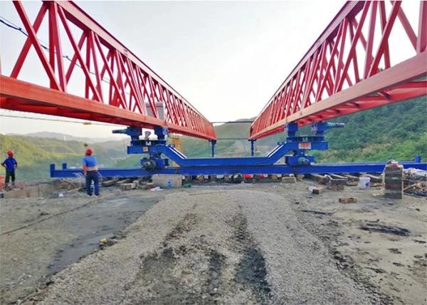 500 Ton Highway Building Launching Gantry Crane High Speed Electric Trolley