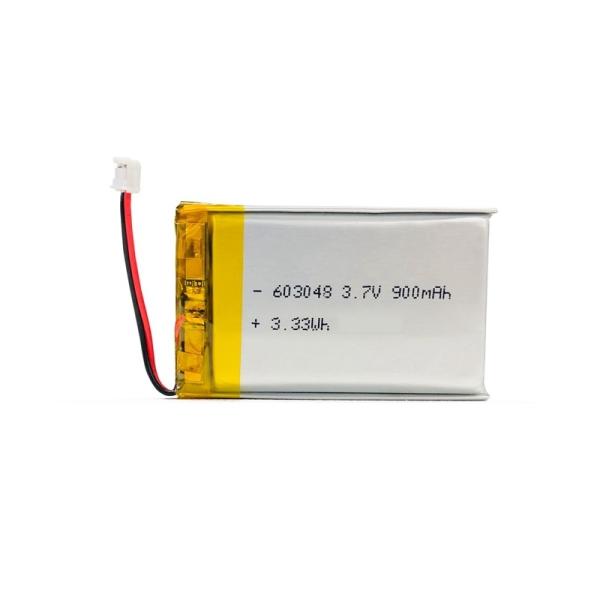 High Discharge Rate Battery 603048 Rechargeable 3.7 V 900mah Lipo Lithium