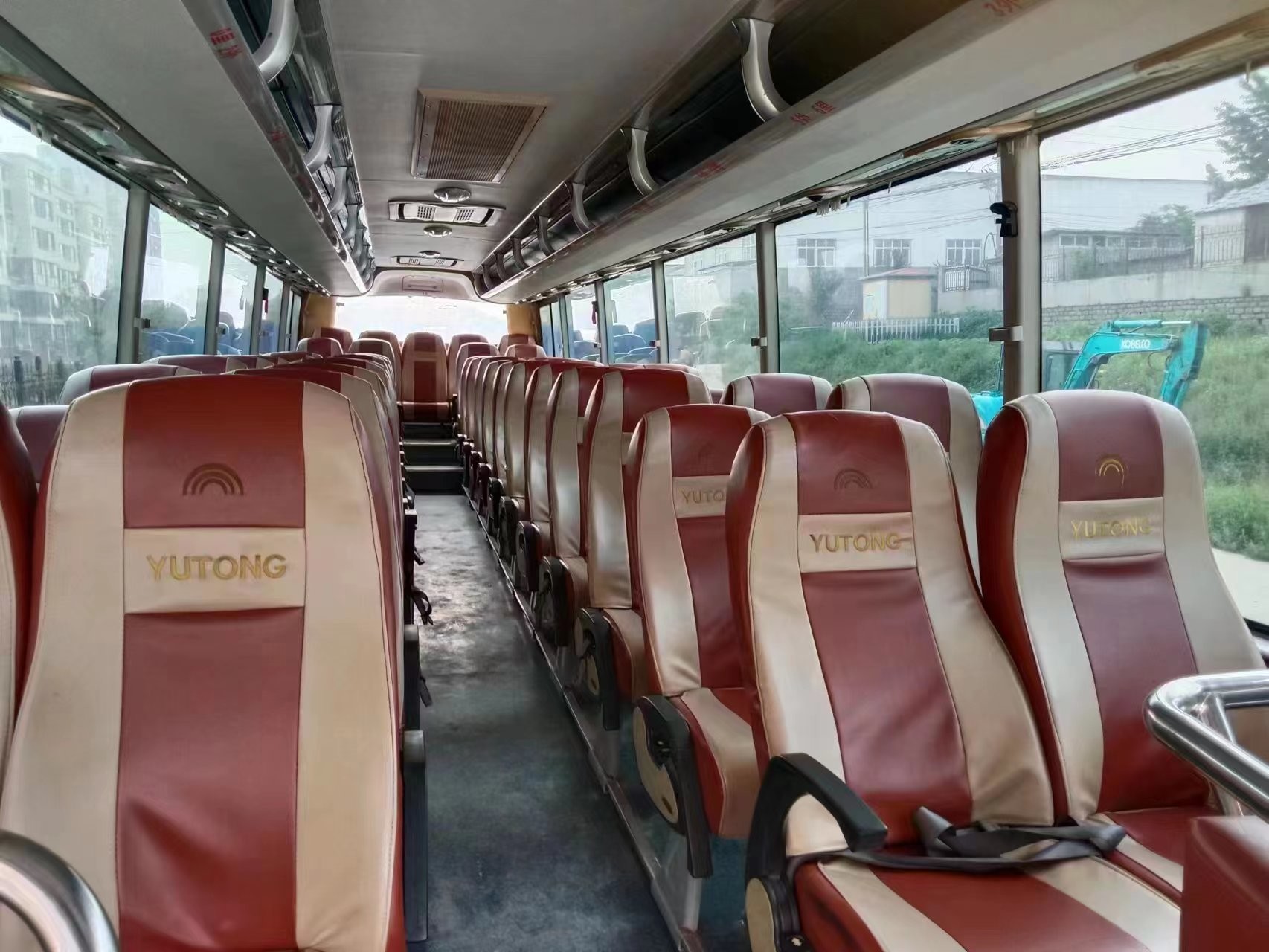 Long Distance Buses 55 Seats Luxury Coach Green Color 2017 Year Manual Transmission Second Hand Yutong Bus ZK6127