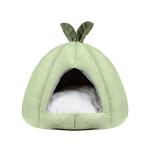 Melon Closed Dog Cave House Small Breathable Warm Cat Nest Mat
