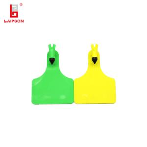 China ISO9001 TOP TPU Red Customization Material Cattle Cow Animal Ear Tag With Serial Number For Farm factory