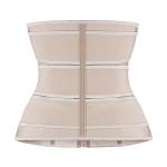 3XS Nude Waist Cincher Latex 3 Belts Waist Trainer For Back Posture