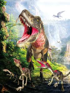 China Dinosaur 3D Decoration Pictures 0.75mm Thickness Environmentally Friendly factory