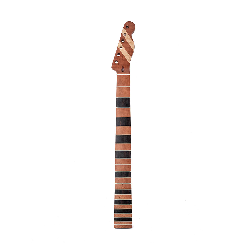Maple Guitar Neck Replacement TL Electric Guitar Neck 22 Frets Tiger Flame Adjustable Truss Rod