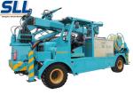 Wet mix concrete sprayer trailer robot arm electric motor and diesel two-motor