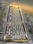 Rose Gold Brown PVD Color Plating Aluminum 10mm Room Divider