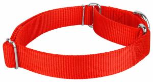 China 2 Layers Soft Nylon Dog Collar Comfortable Martingale Loop For Dog Walking factory