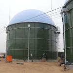 Rim Mounted Double Membrane Biogas Holder Tank UV Stable CE Certified